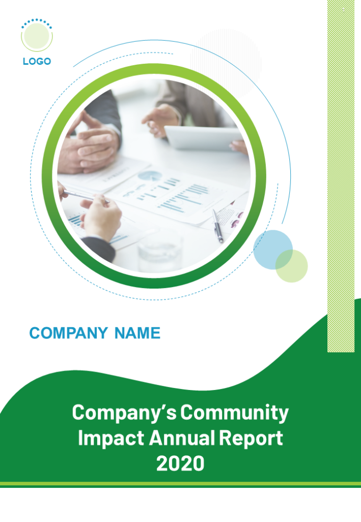 Community Impact Annual Report Examples PDF DOC PPT Document Report Template