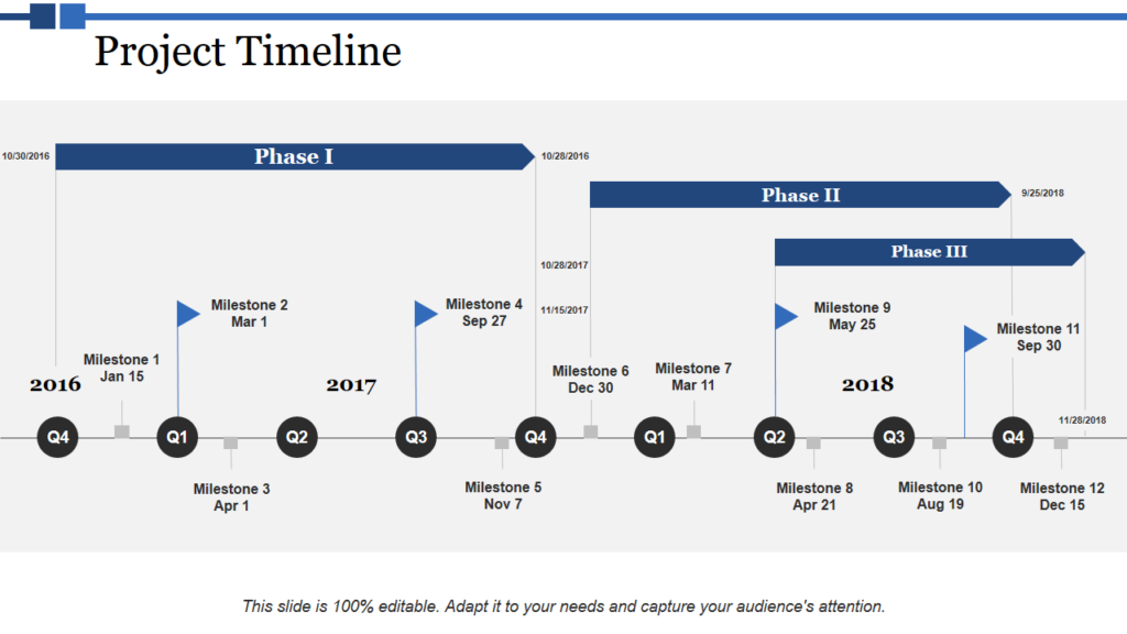 Project Timeline PPT Graphic