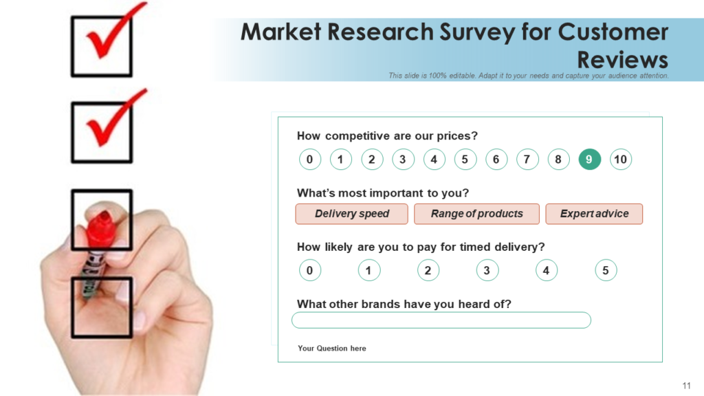 Market Research Survey for Customer Reviews