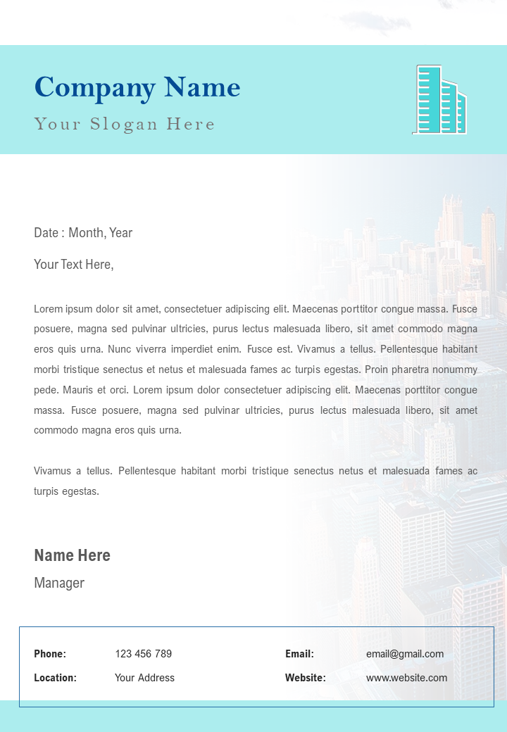 Construction Business Letterhead Design Template Construction Business Letterhead Design Template