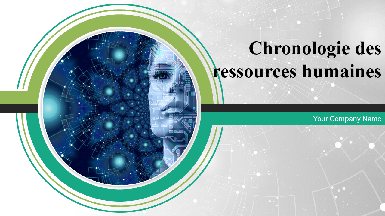 Diapositives de présentation PowerPoint sur la chronologie des ressources humaines