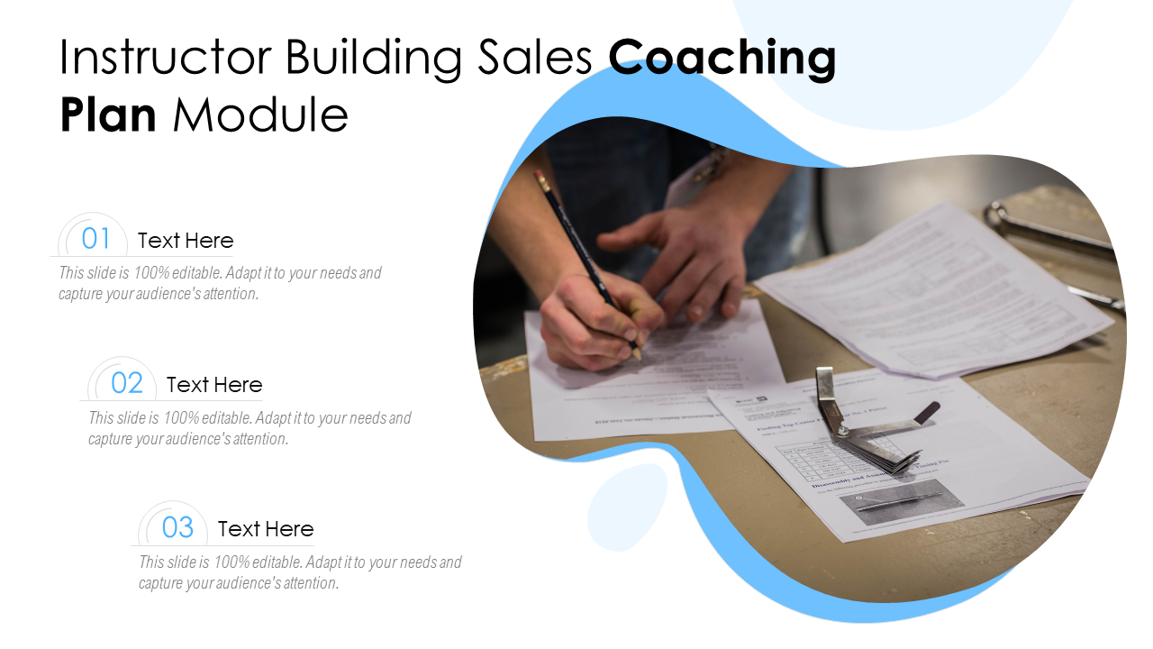 Instructor Building Sales Coaching Plan PPT Slide