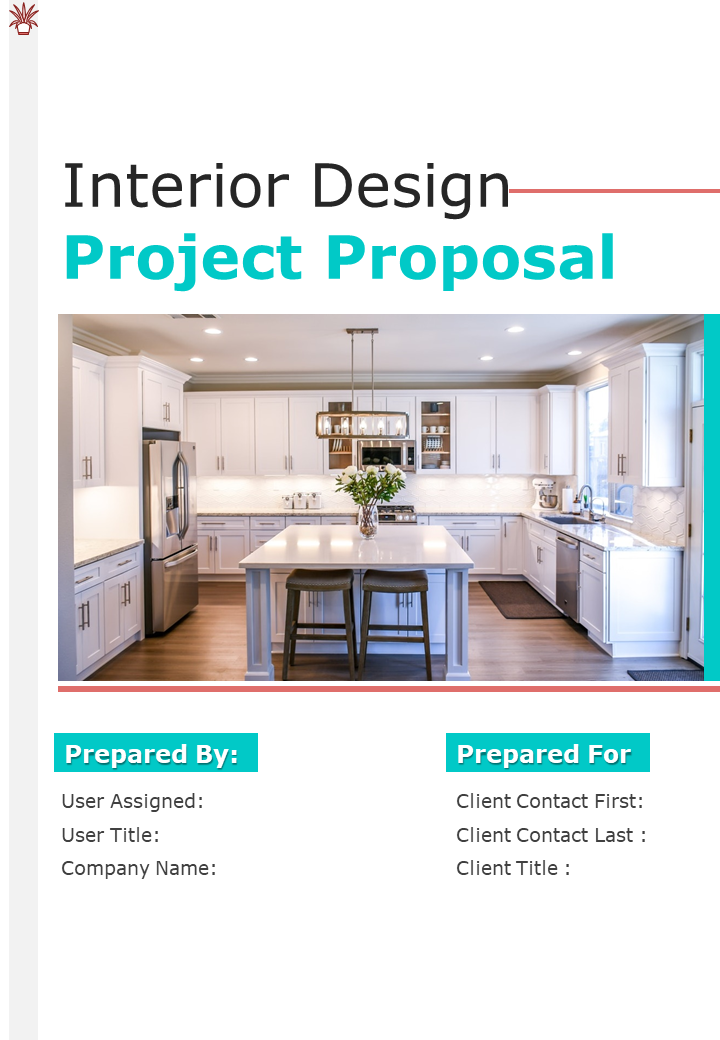 Interior Design Project Proposal Template