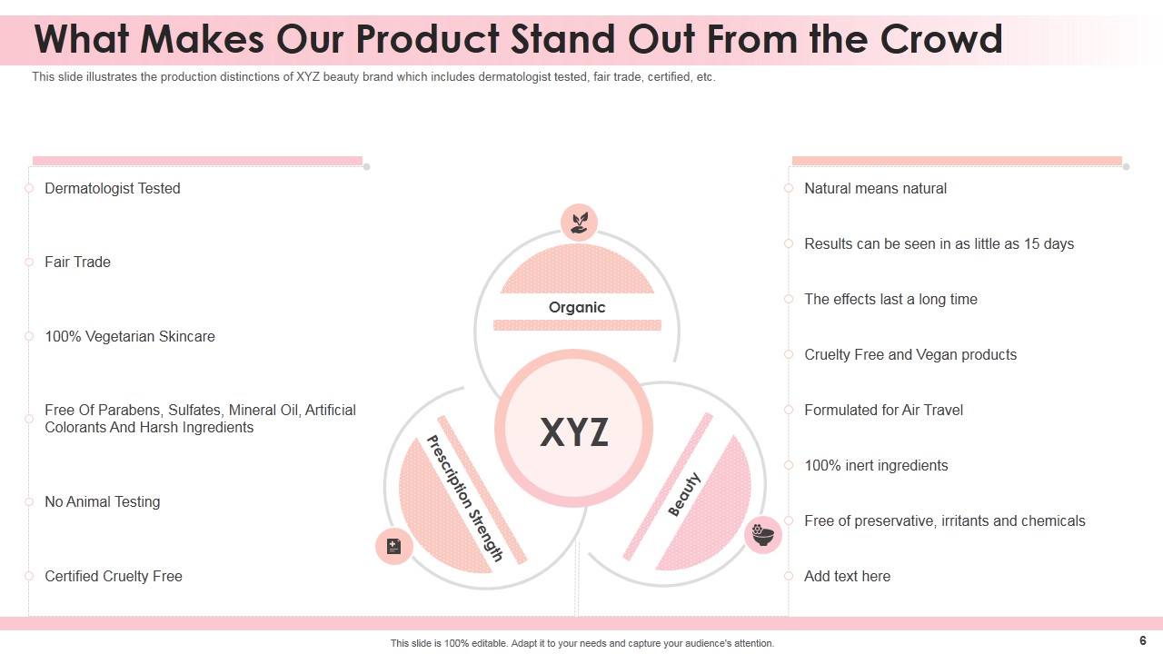 Beauty Brand Investor Funding Pitch Deck