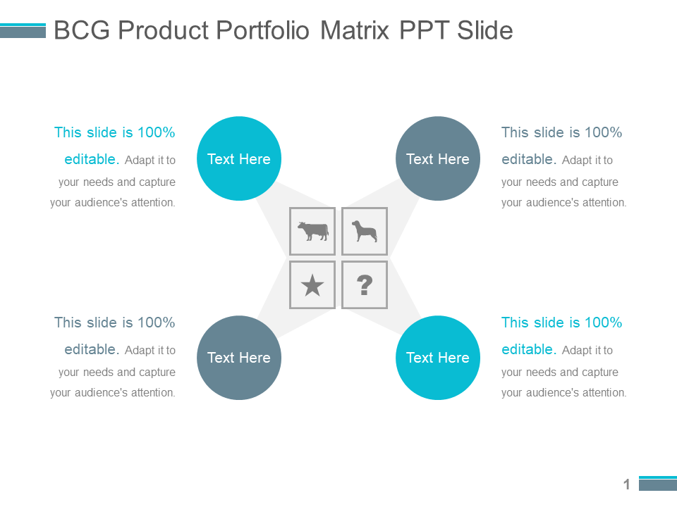 Bcg Product Portfolio Matrix Ppt Slide