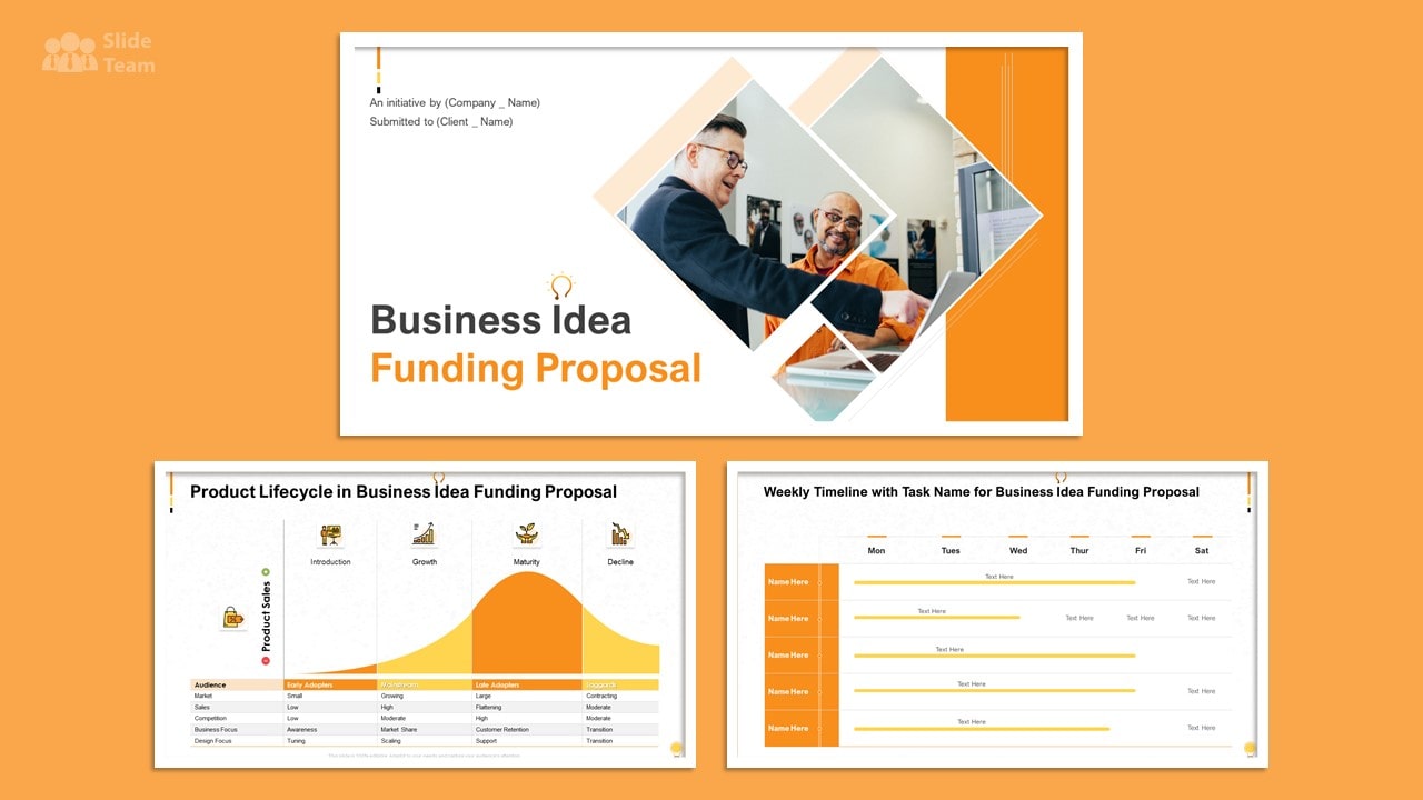 Business Funding Proposal PowerPoint Templates
