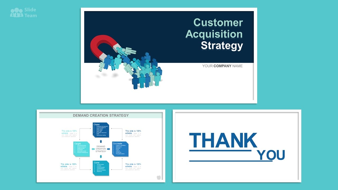 Customer Acquisition Business Plan PowerPoint Template