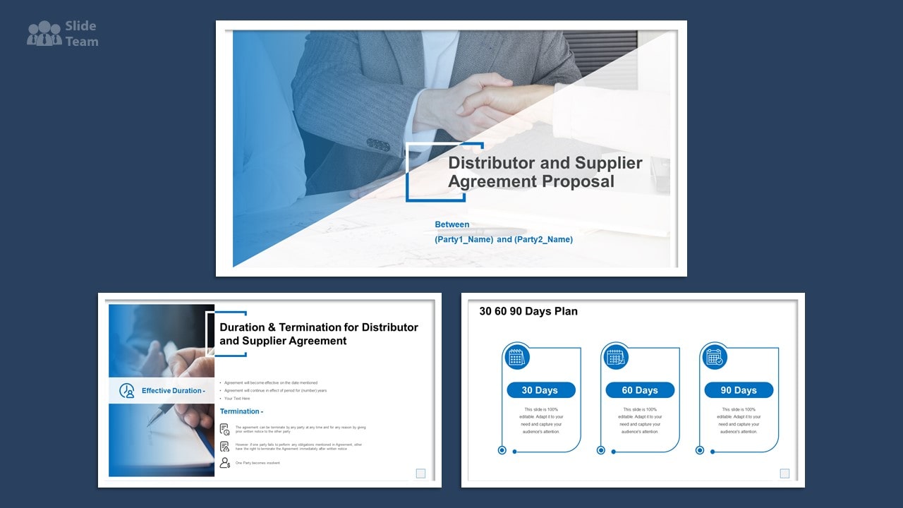 Distributor And Supplier Agreement Proposal PPT