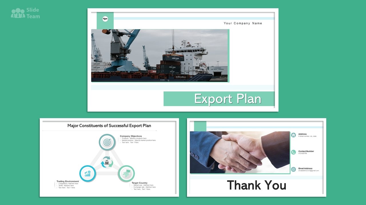 Export Business Plan PPT Templates
