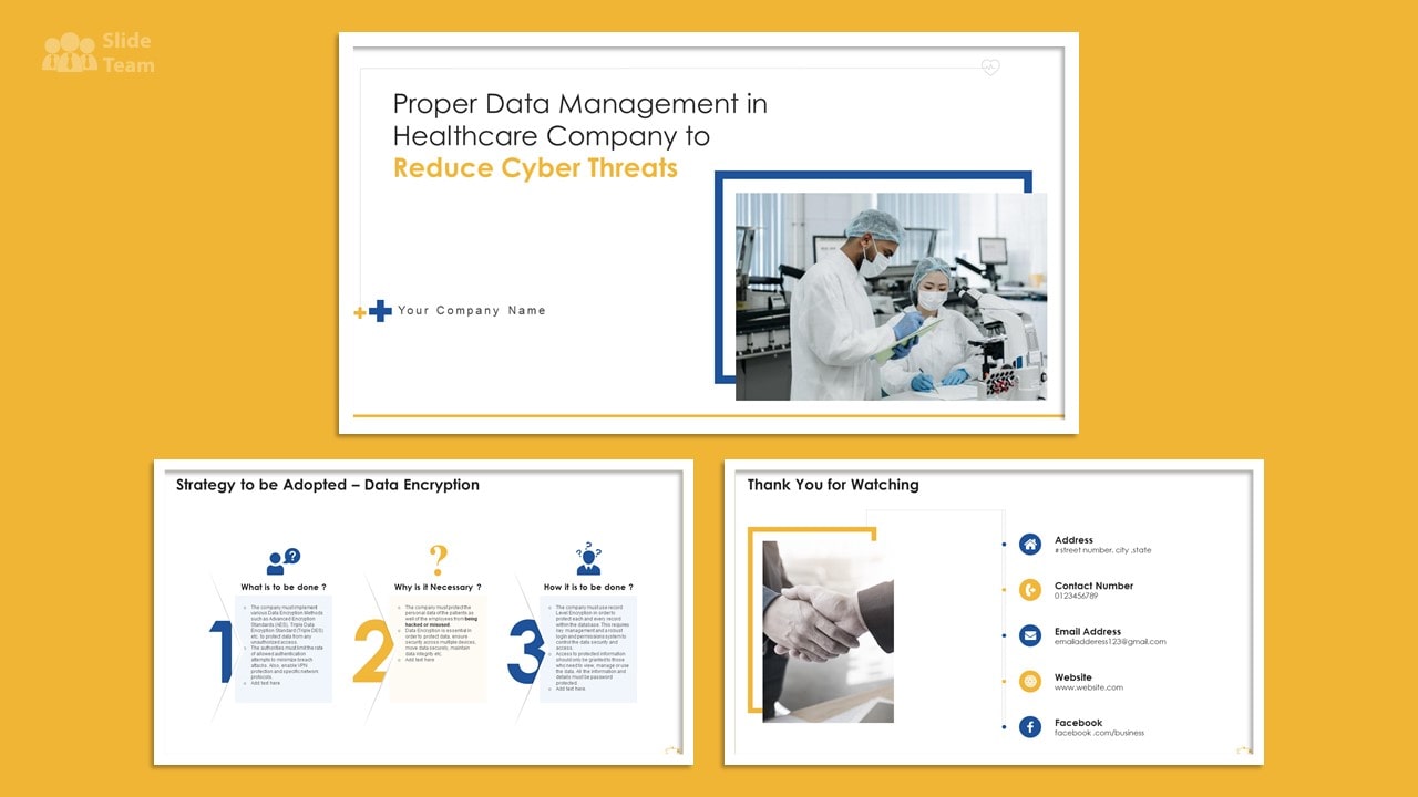 Health Data Management PowerPoint Template