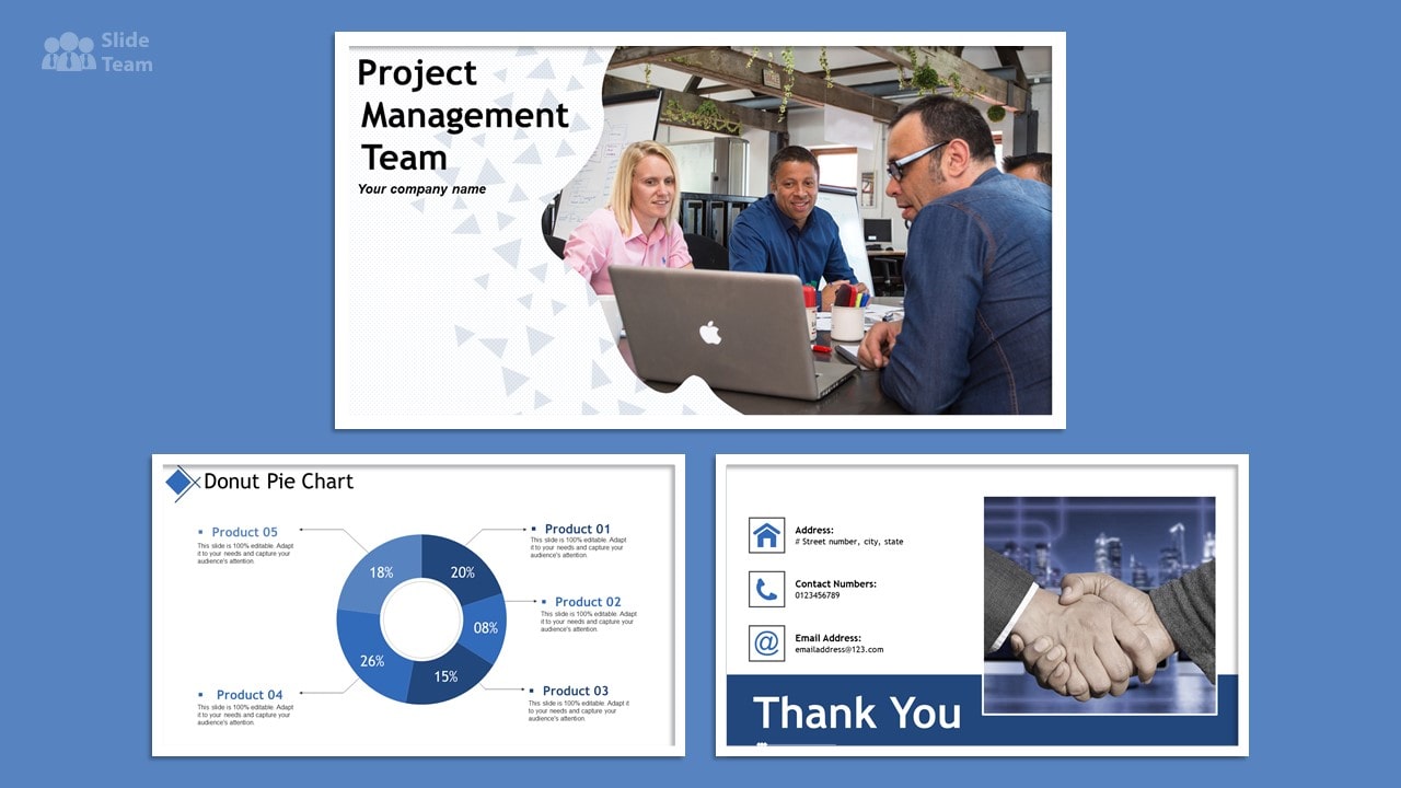 Project Management Team PPT Slide