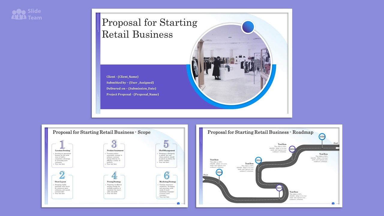 Retail Business Plan PPT Design