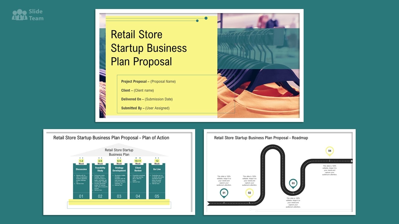 Retail Store Startup Business Plan PPT Template