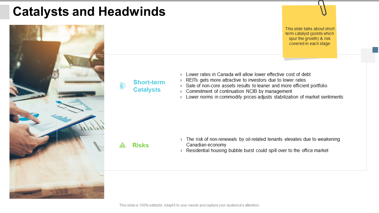 Catalysts and Headwinds PowerPoint Template