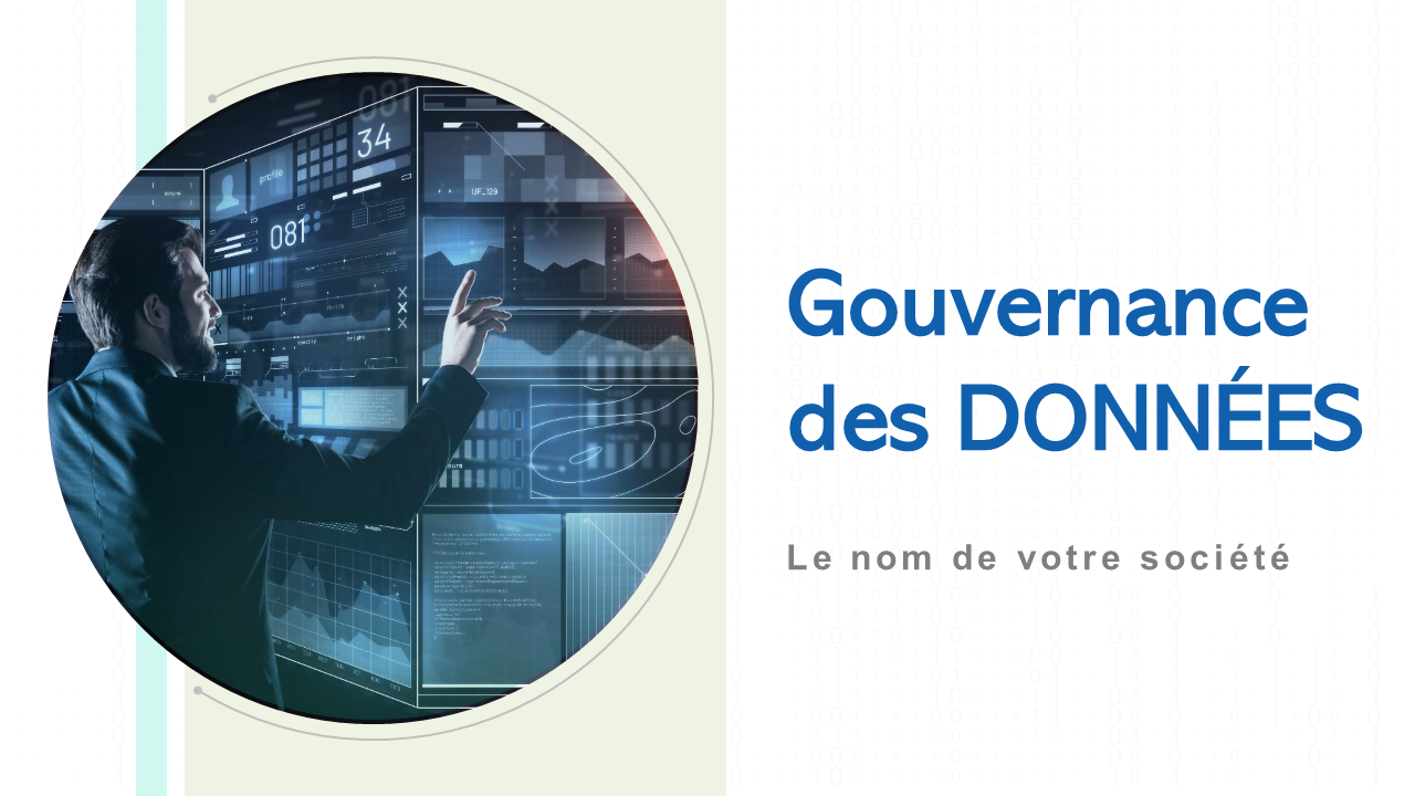 Diapositives de présentation PowerPoint sur la gouvernance des données