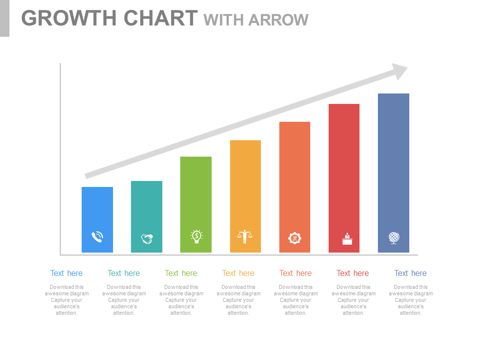 Growth Chart PPT Graphic
