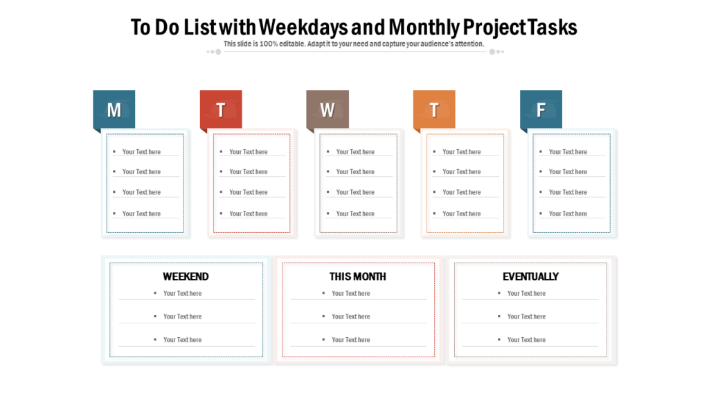 Monthly To-do List Template