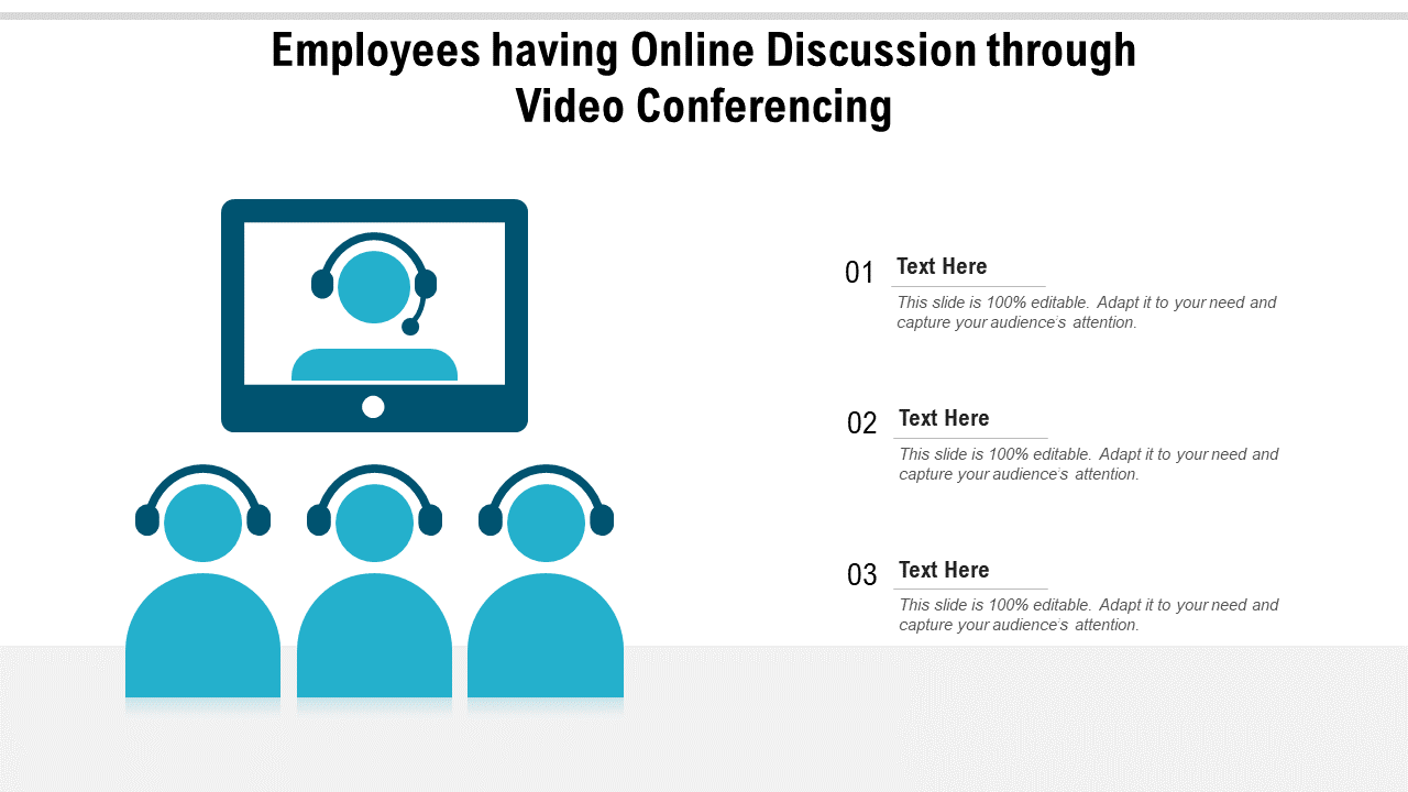 Online discussion PowerPoint Presentation Template
