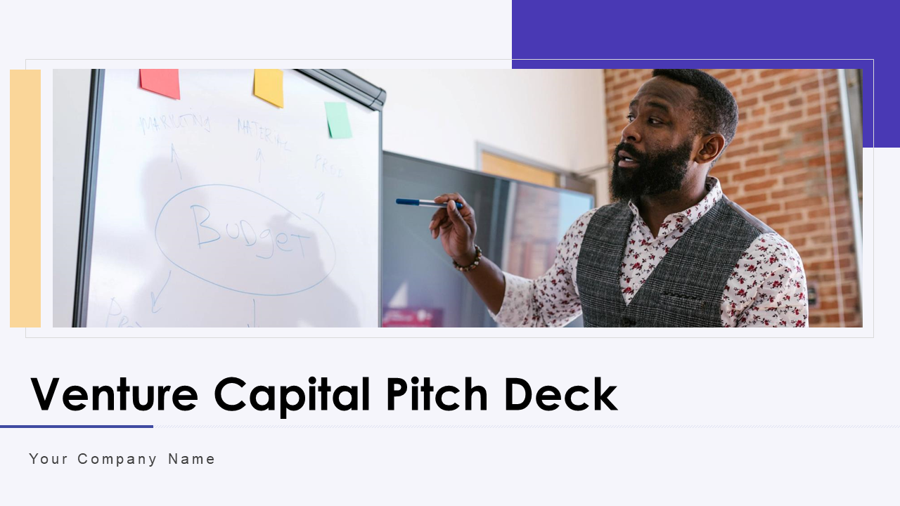 The Cover Slide of Investor Pitch Deck Presentation