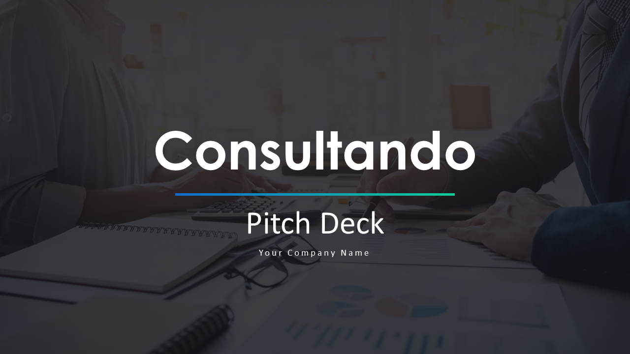 Modelo de ppt de apresentação de pitch de consultoria