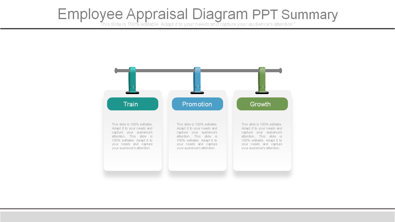 Employee Appraisal Diagram PPT Template