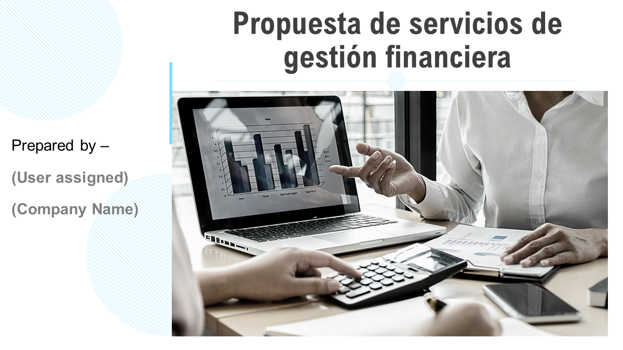 Diapositivas de presentación de powerpoint de propuesta de servicios de gestión financiera
