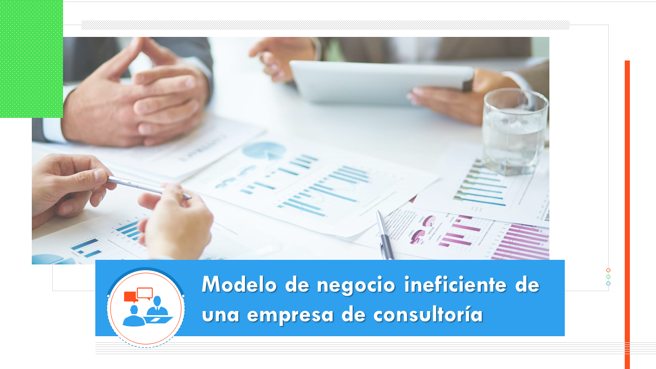 Diapositivas de presentación de powerpoint del modelo de negocio ineficiente de una empresa de consultoría