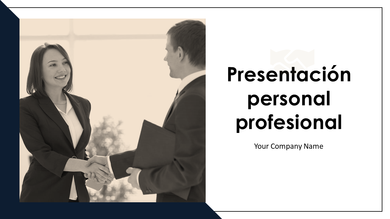 Diapositivas de presentación de PowerPoint de autointroducción profesional