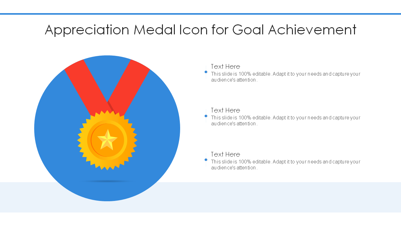 Appreciation Medal Icon for Goal Achievement
