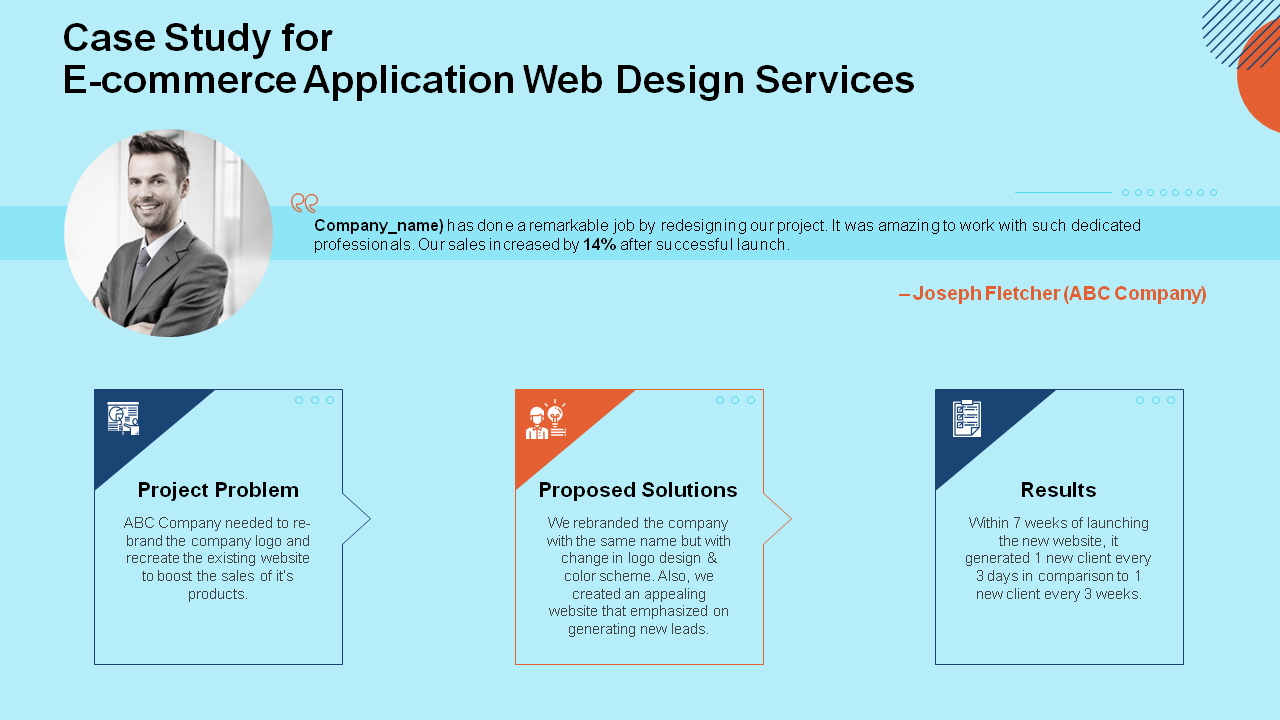 Case Study for E-commerce Application Web Design Services