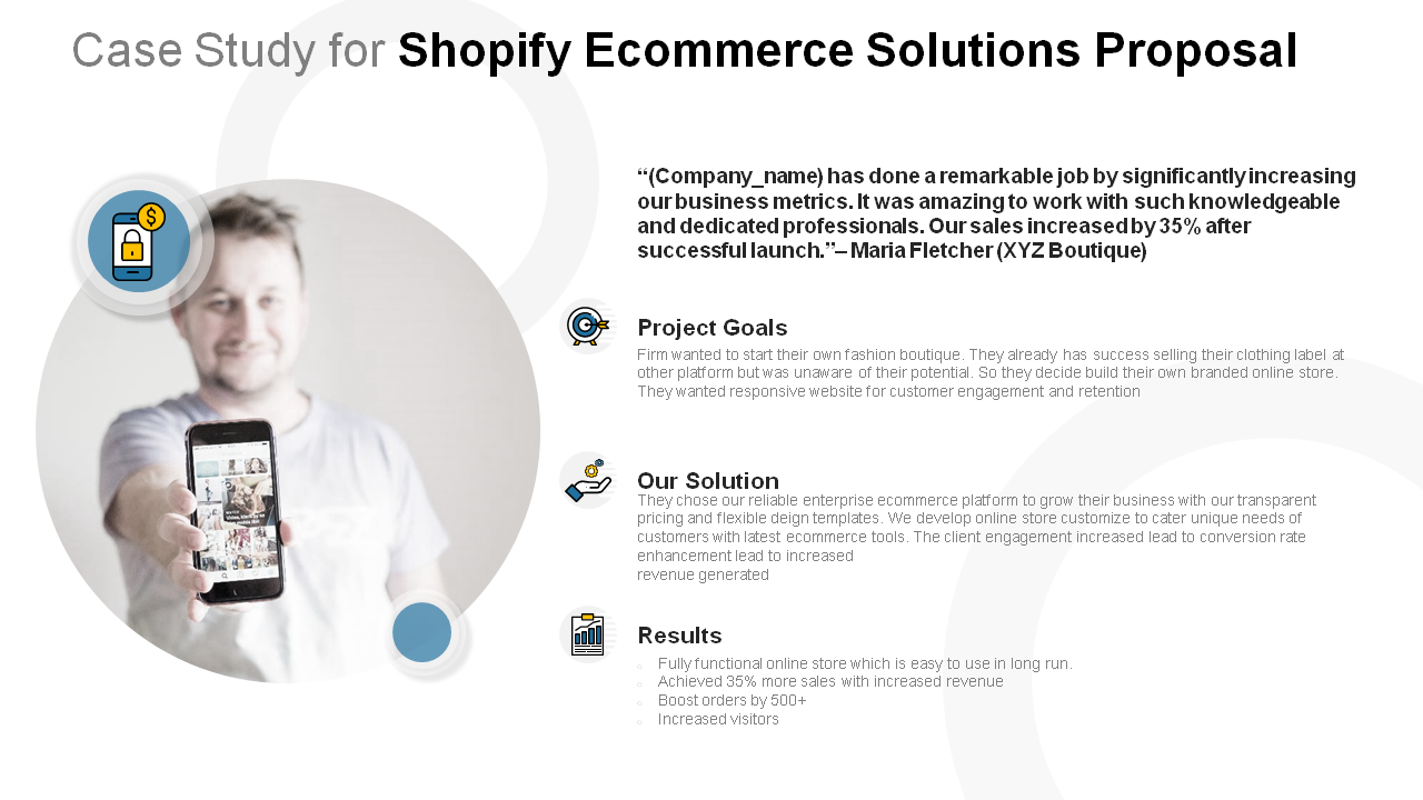 Case Study for Shopify Ecommerce Solutions Proposal