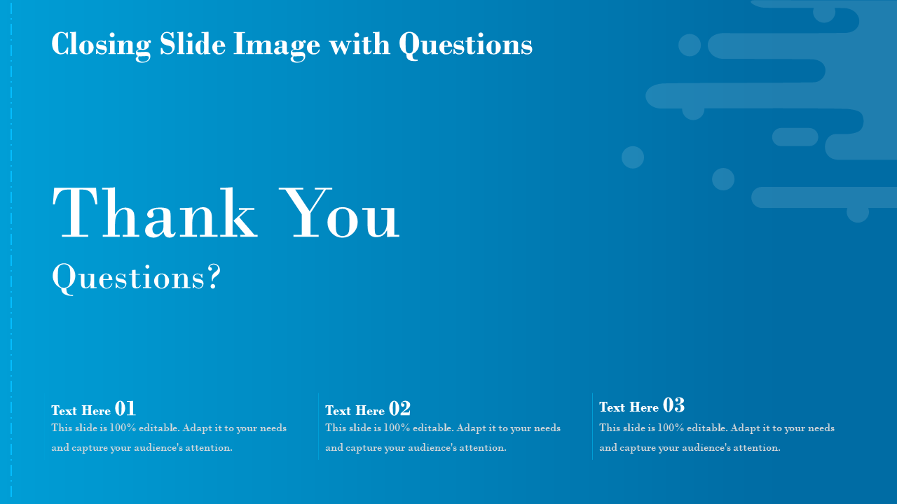 Closing Slide Image With Questions and Answers PowerPoint Template