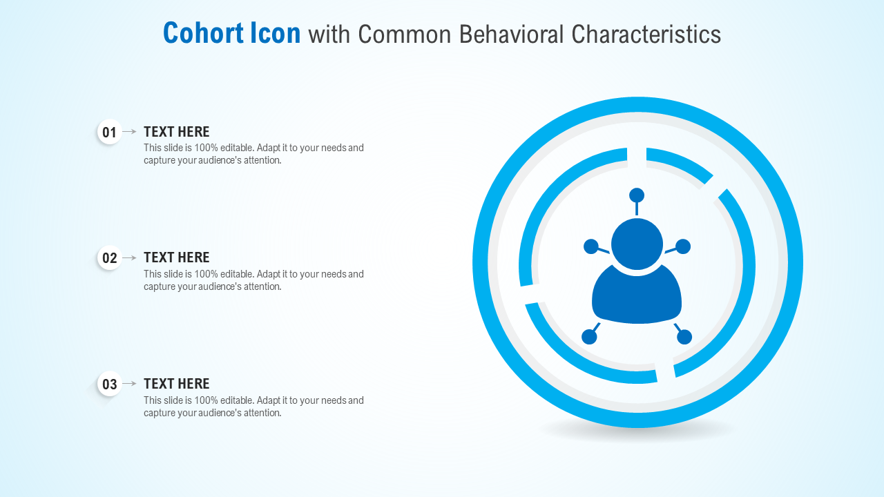 Cohort Behavioral Characteristics PowerPoint Template