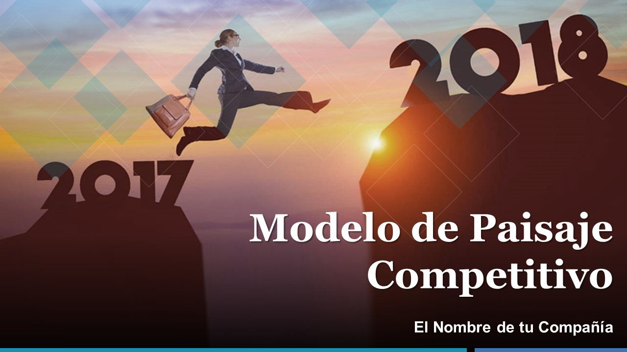 Diapositivas de presentación de PowerPoint del modelo de paisaje competitivo