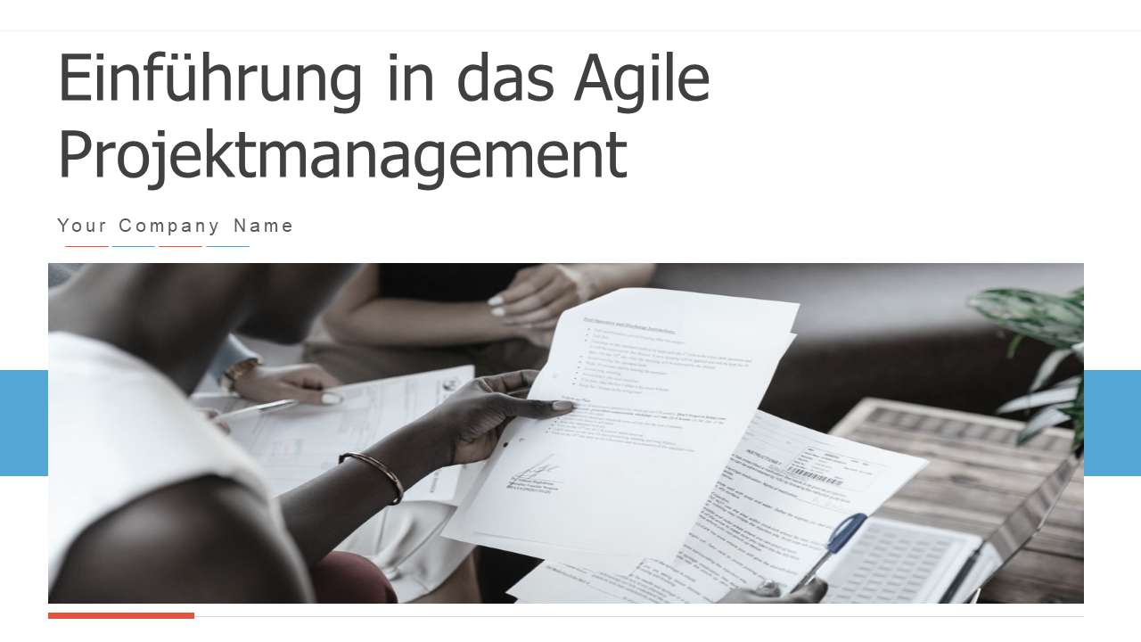 Einführung in das Agile Projektmanagement PowerPoint-Präsentationsfolien