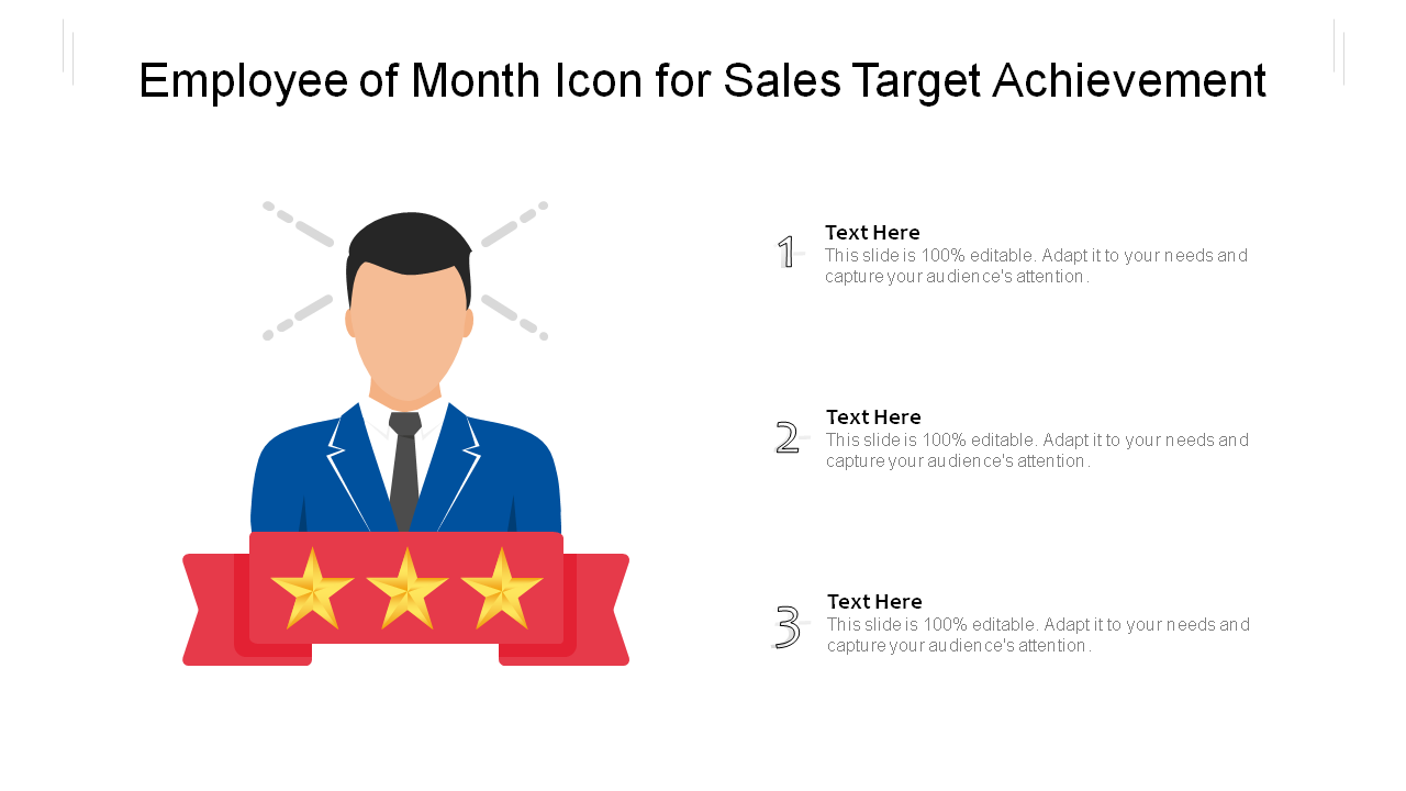 Employee of Month Icon for Sales Target Achievement