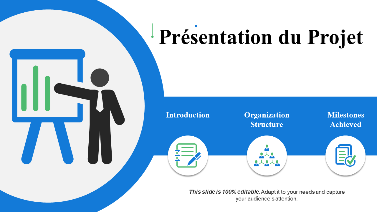 Modèles de diapositives PowerPoint de présentation du projet