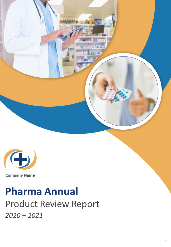 Pharma annual product review report template PDF doc PPT document report template