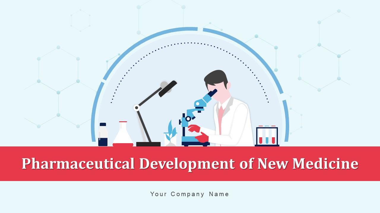 Pharmaceutical development of new medicine PowerPoint presentation slides
