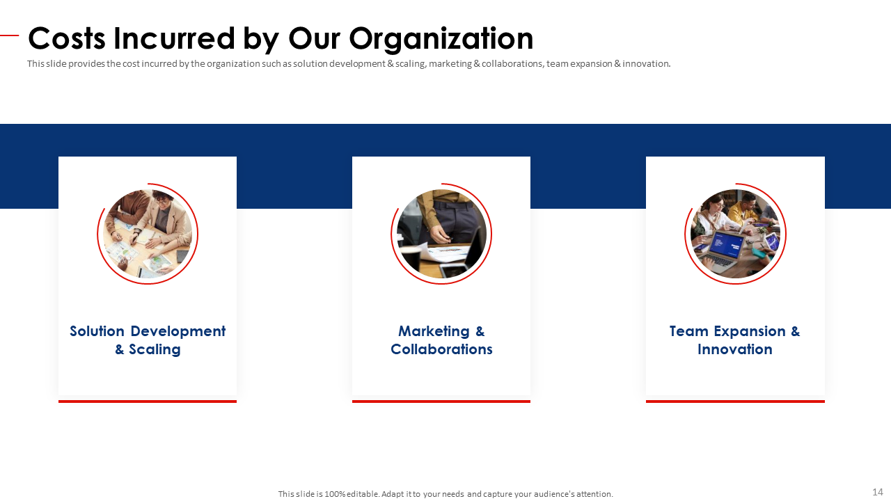 Cost Incurred Slide of Non-Profit Organization Pitch Deck 