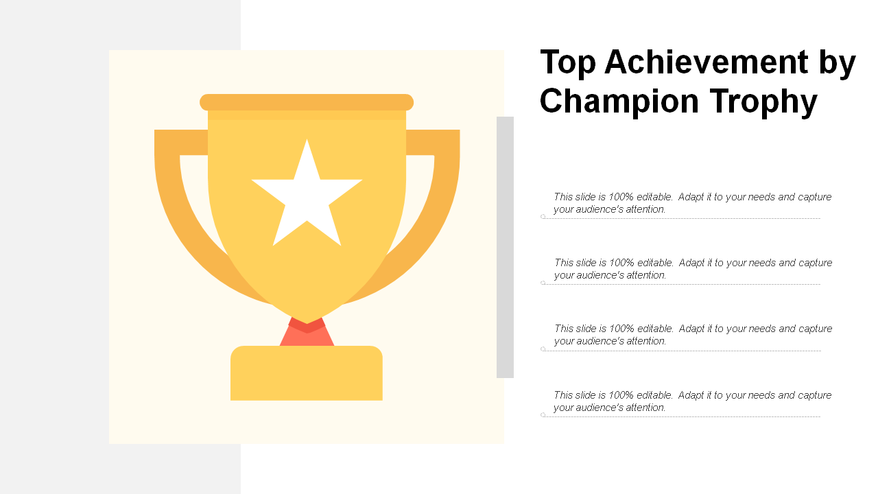 Top Achievement by Champion Trophy