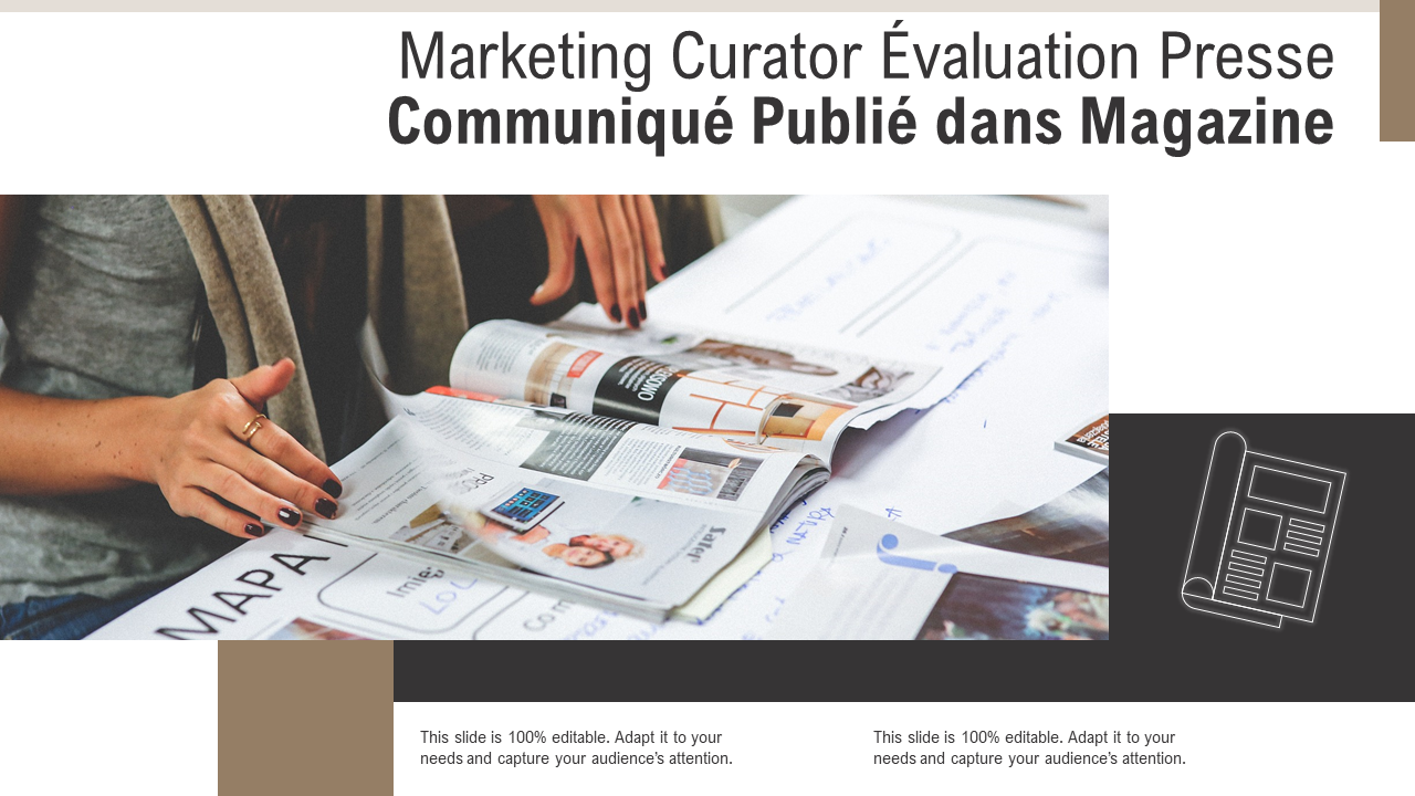 Marketing Curator Évaluation Presse Communiqué Publié dans Magazine