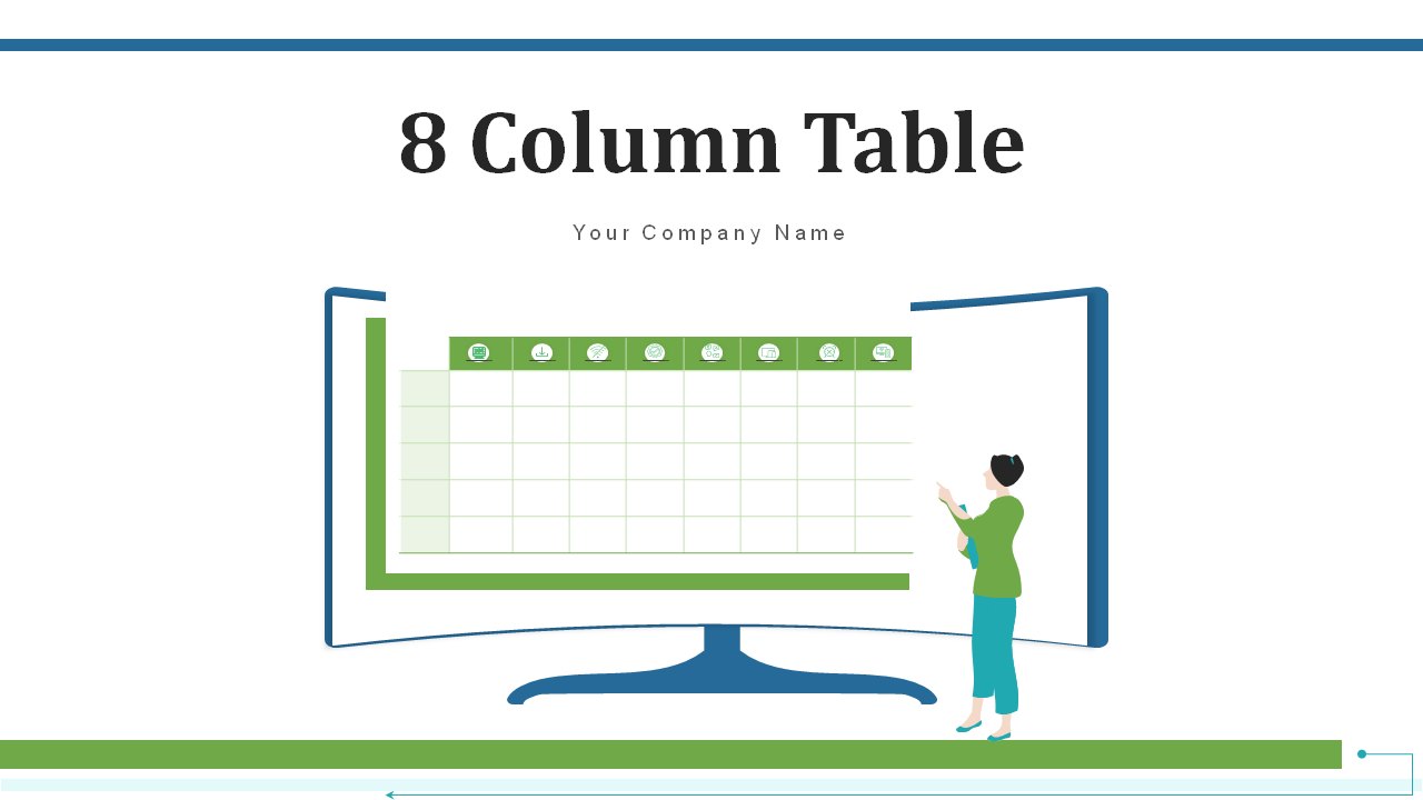 8 Column Table Template