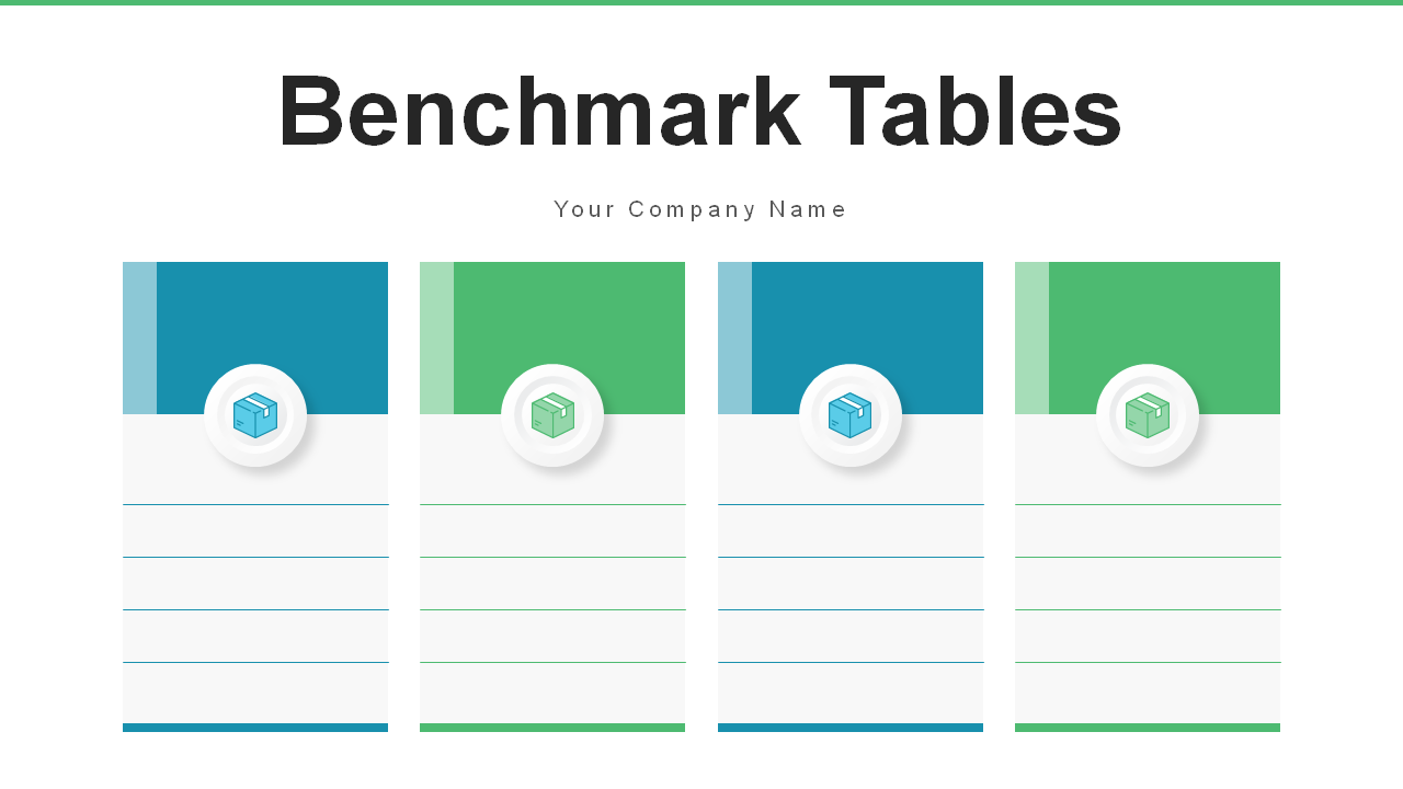 Benchmark Table Template PPT