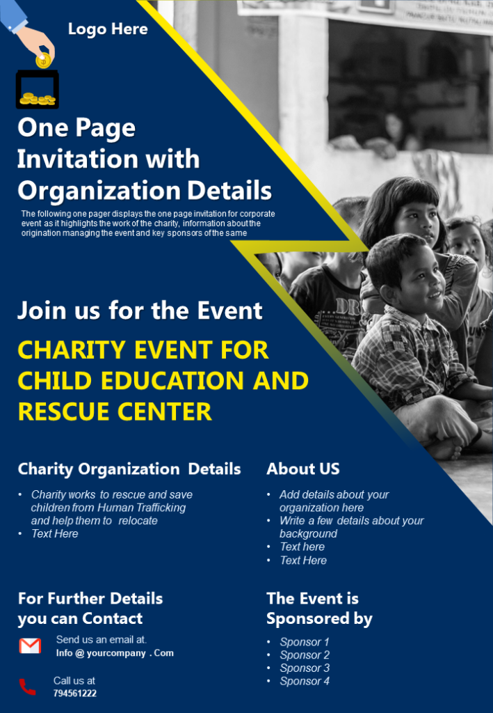 Invitation for Charity Event