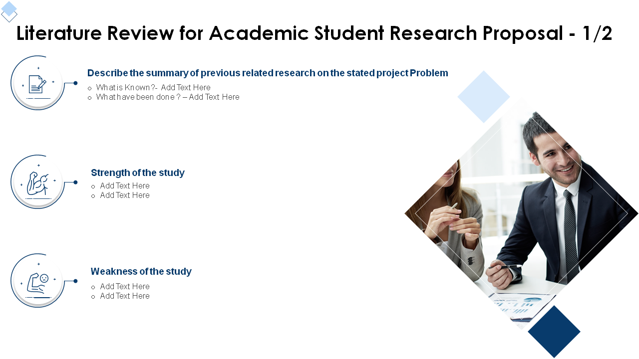 Literature Review for Academic Student Research Proposal Template