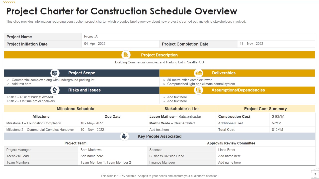 Construction Playbook PowerPoint Template