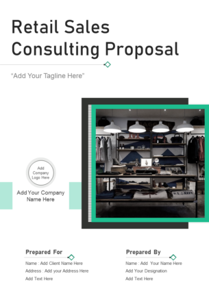 Retail sales consulting proposal sample document report doc pdf ppt