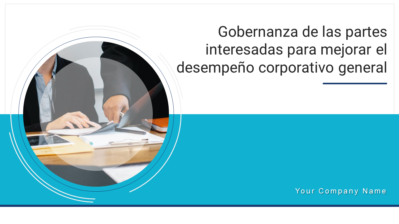 Gobernanza de las partes interesadas para mejorar el desempeño corporativo general diapositivas de presentación de PowerPoint