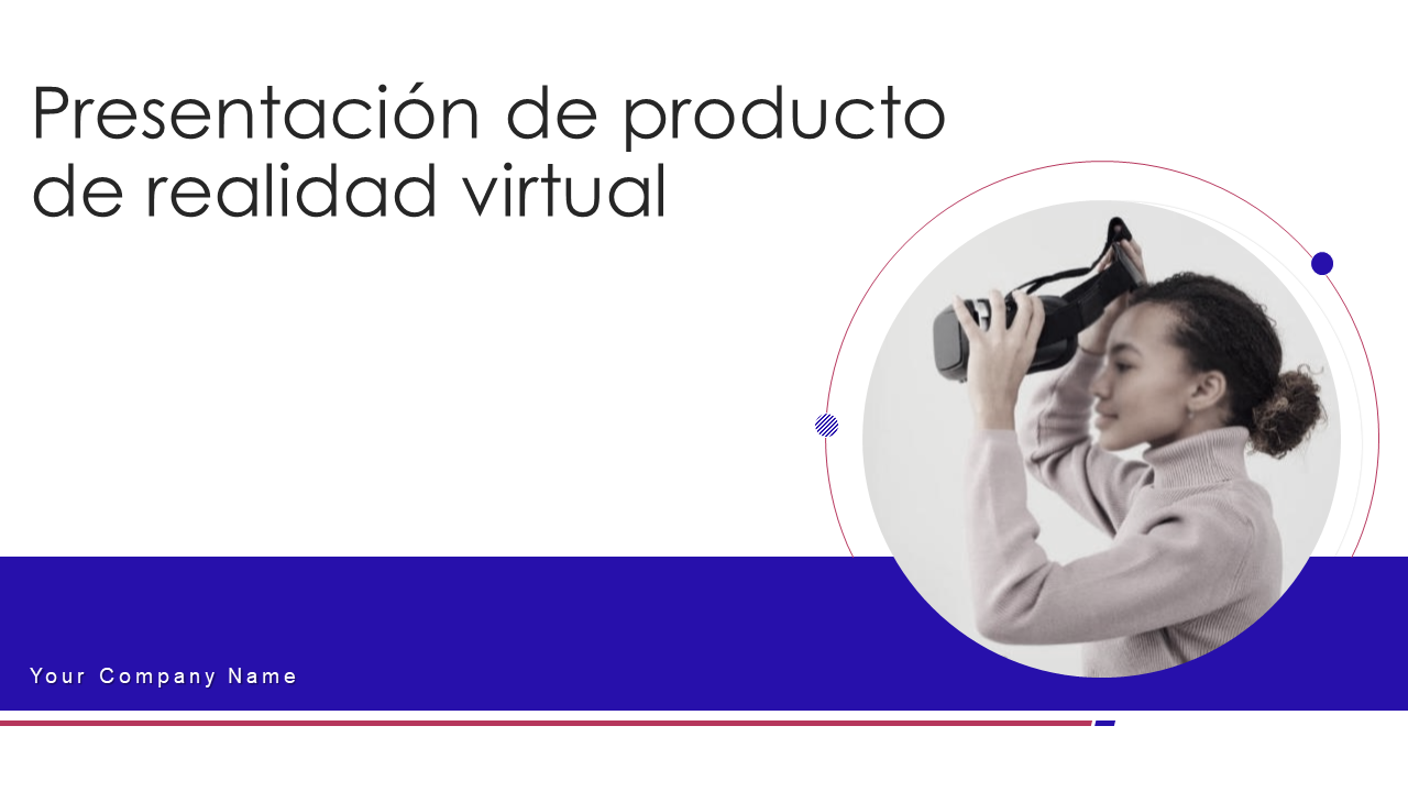 Plataforma completa de presentación de lanzamiento de producto de realidad virtual